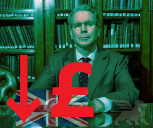 Scott Bessent vs. britská libra šterlinků